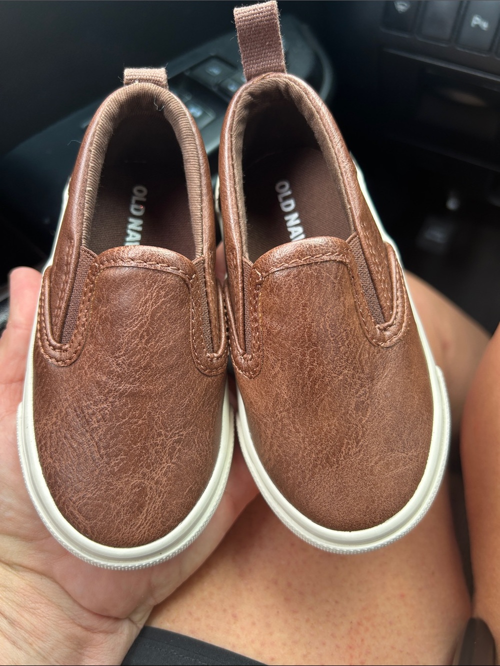 Old Navy Brown Slip-On Sneakers for Kids